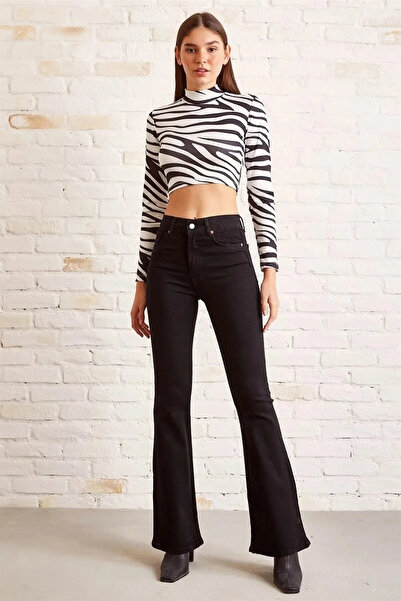 kleshus Çnr Candy Ισπανικό τζιν ψηλόμεσο Lycra Εξαιρετικά ελαστικό Flare Jean...