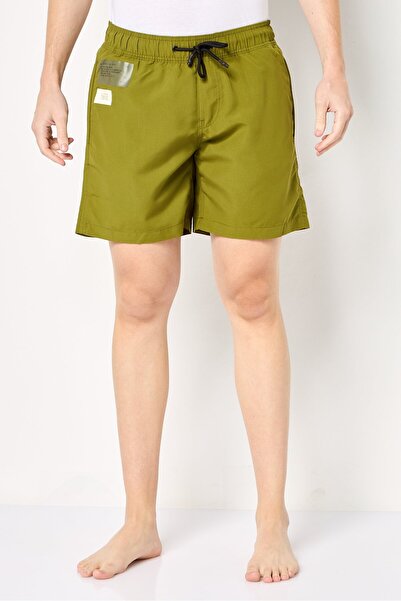 G-STAR RAW Men Graphic Print Board Shorts, Olive