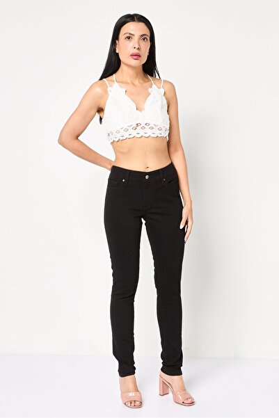 Levi's Women Slim Fit Solid Stretchable Denim, Black