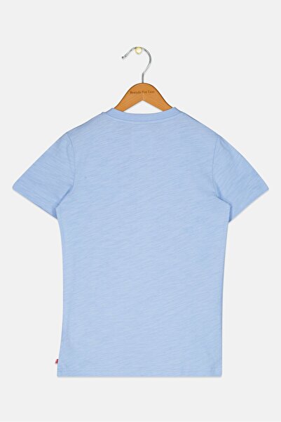 Levi's Kids Boy Heather Short Sleeve T-Shirt, Pastel Blue