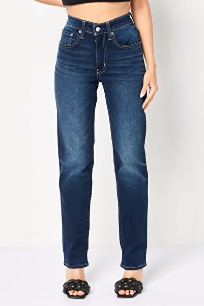 Levi's Women Skinny Fit Washed Denim Jeans, Blue