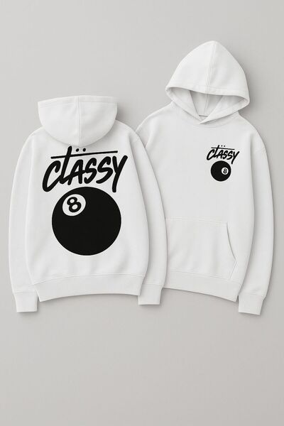 classy moda Unisex με κουκούλα oversized με τύπωμα Φούτερ–κουκούλα 8 Τοπ