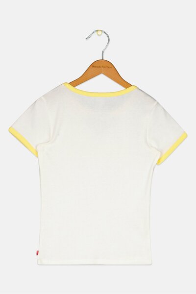 Levi's Kids Girl Short Sleeve Brand Logo T-Shirt, White