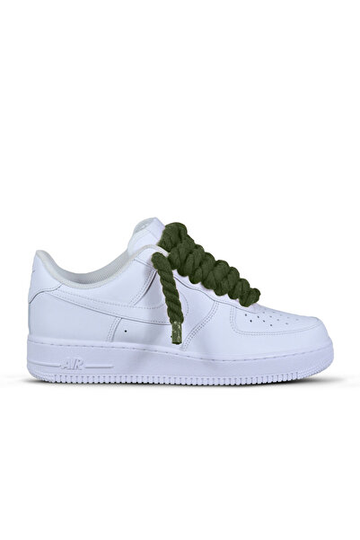 Nike Pantofi Sport Air Force 1 Low Rope Laces Oil Green-Military Green
