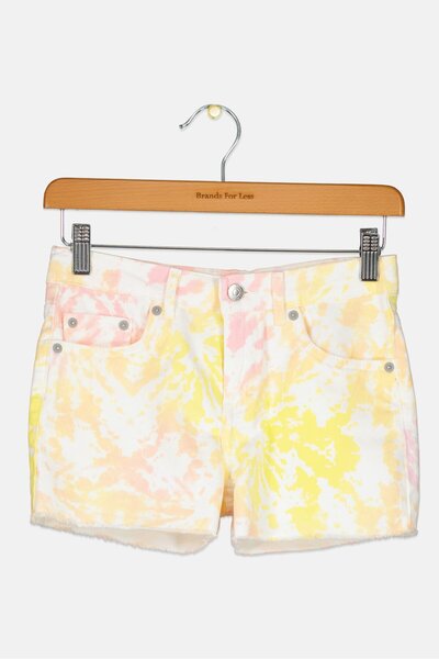 Levi's Kids Girl Slim Fit Stretchable Girlfriend Denim Shorts, Multicolor