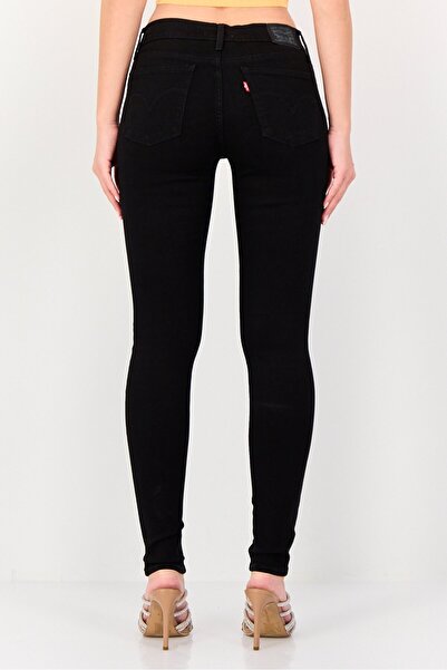 Levi's Women Super Skinny Fit Plain Stretchable Jeans, Black