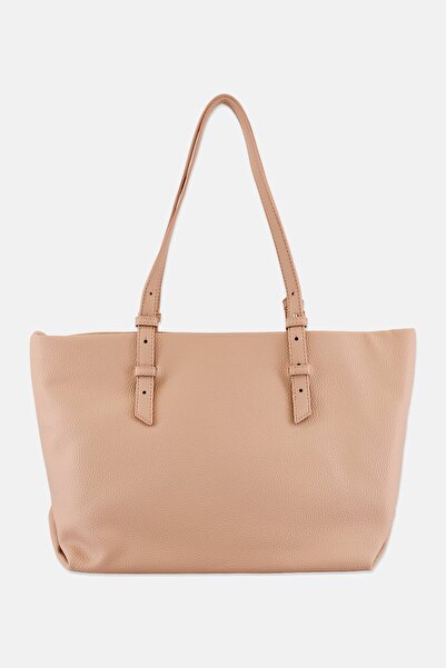 LASOCKI Women Brand Logo Shoulder Bag, Dusty Pink