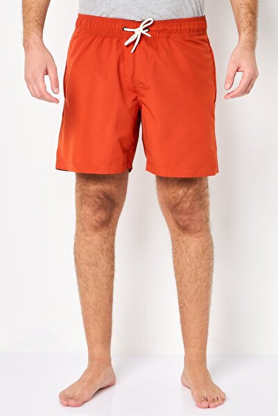 G-STAR RAW Men Solid Board Shorts, Rust