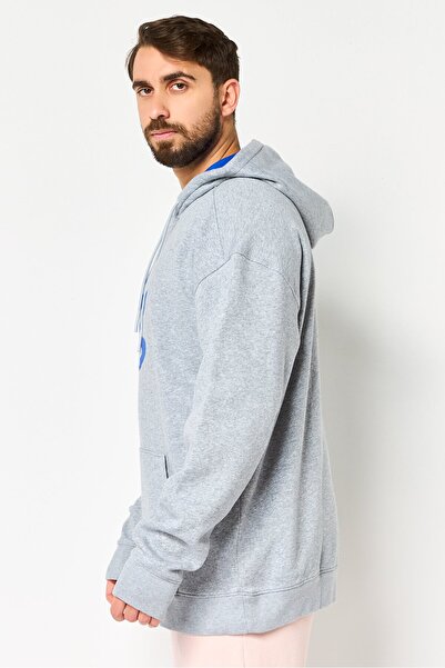 Under Armour x Curry Men Loose Fit Long Sleeve Outdoor Hoodie, Heather Grey