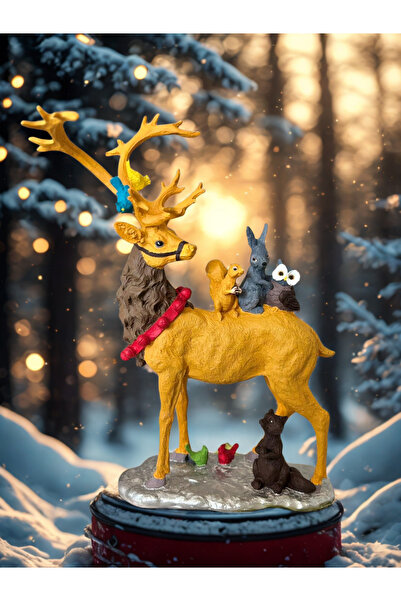 Artivo Orman Dostları Geyik Figürlü Yılbaşı Dekoru – Dekoratif Heykel & Masa ...