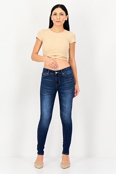 Levi's Women Skinny Fit Washed Stretchable Denim, Blue