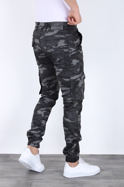 sports here Regular Fit Cargo Pocket Military/Commando Camouflage Patterned Trousers