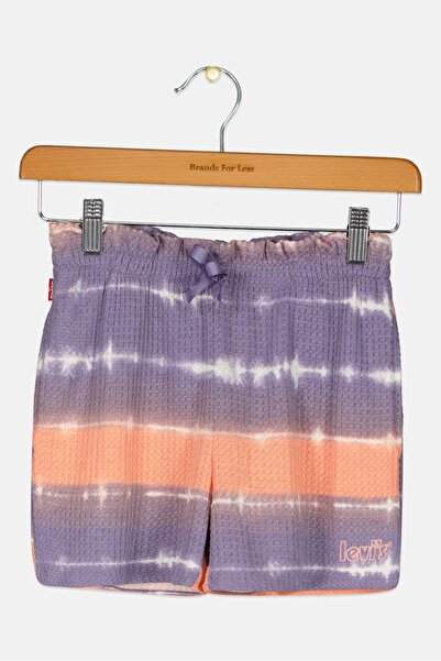 Levi's Kids Girl Textured Basic Shorts, Multicolor