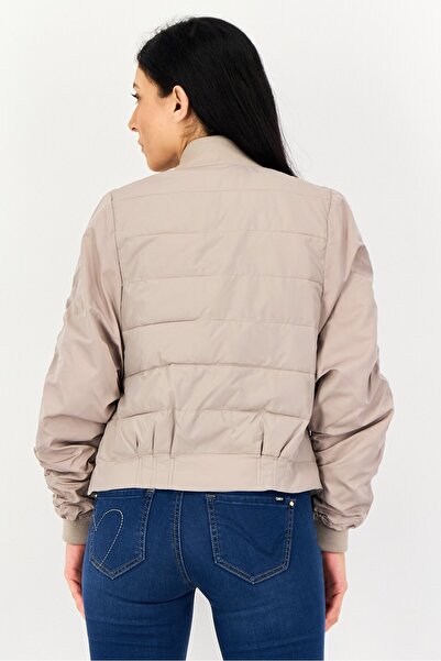 Andrew Marc Women Quilted Jacket, Taupe