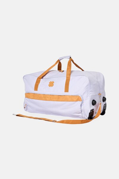 LUCKY BRAND Brand Logo Rolling Duffle Bag, Lavender