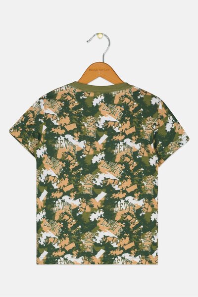 Levi's Kids Boy Camouflage Short Sleeve T-Shirt, Multicolor