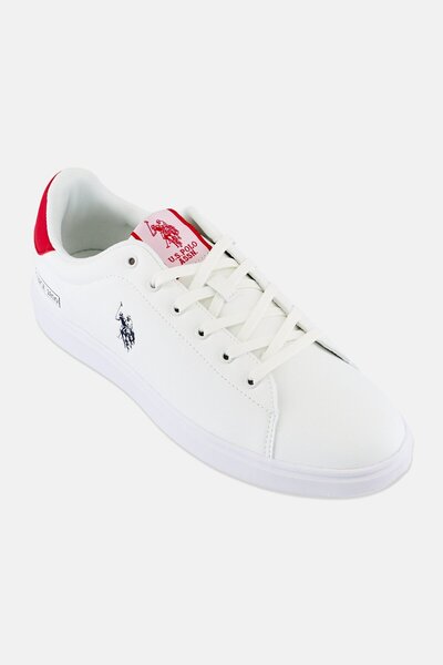 U.S. Polo Assn. Men Lace Up Casual Shoes, White