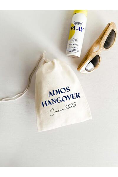 NinaStore Adios Hangover Kit Çantası - Kişiselleştirilmiş Bekarlığa Veda Part...