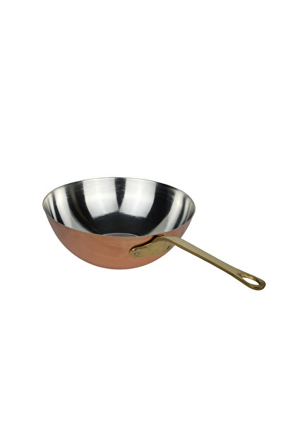 Cuvesta مقلاة صلصة نحاسية سميكة مصنوعة يدويًا بسمك 1.5 مم مقاس 25×9 سم