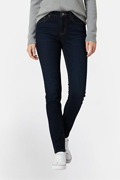 Levi's بنطلون جينز نسائي ضيق قابل للتمدد ومغسول، أزرق داكن