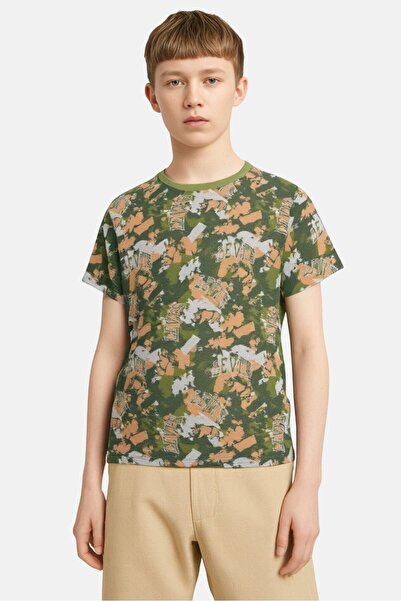 Levi's Kids Boy Camouflage Short Sleeve T-Shirt, Multicolor