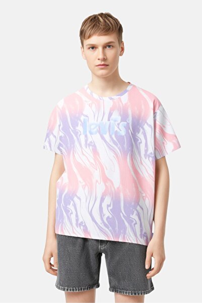 Levi's Kids Boy Abstract Print Short Sleeve T-Shirt, Multicolor