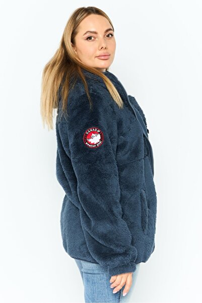 Canada Weather Gear Women Textured Soft Shell Jacket, Navy