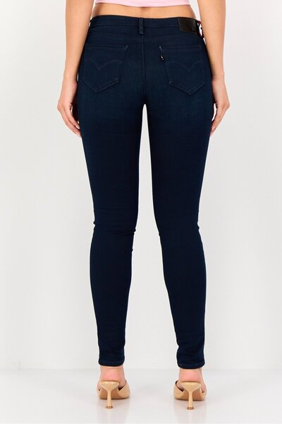 Levi's Levis x Redloop Women Skinny Fit Plain Stretchable 711 Jeans, Navy