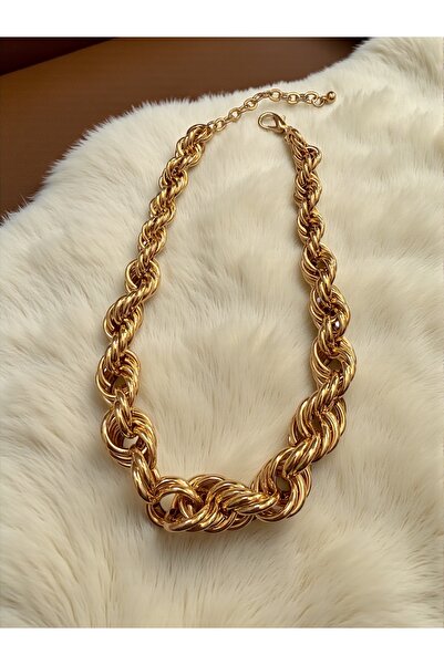 Bo Takı ve Aksesuar قلادة حلزونية 43 سم