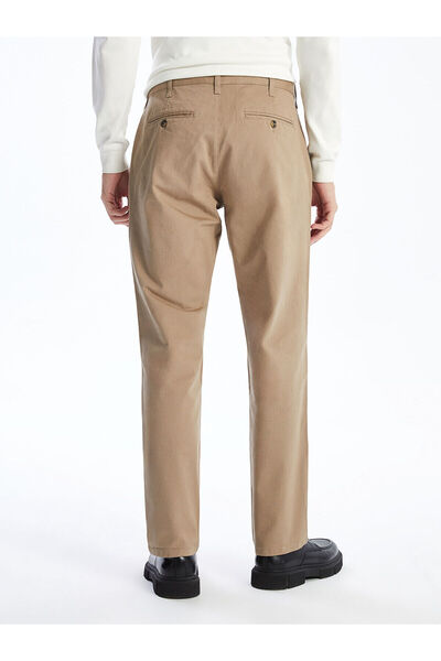 LC Waikiki Beige Standard Fit Gabardine Men's Chino Trousers