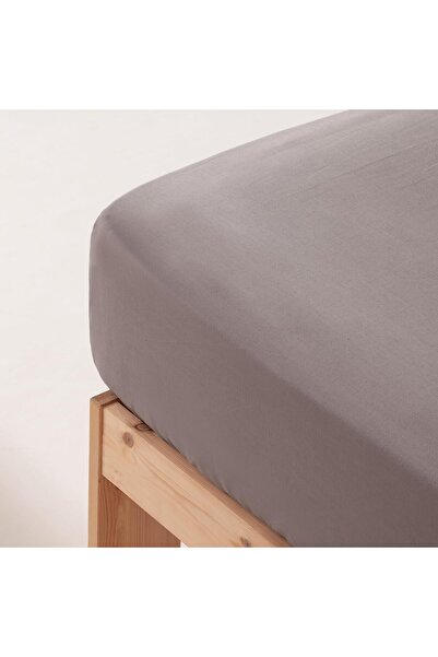 OEM Fitted sheet, 200x200x30 cm, 100% cotton, breathable, dark grey