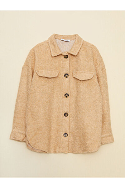 LC Waikiki Plain Long Sleeve Women's Shirt Jacket