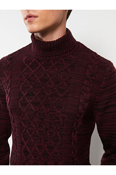 LC Waikiki Ανδρικό πλεκτό φούτερ με μακρυμάνικο ζιβάγκο