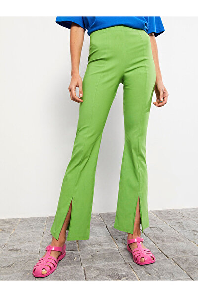 LC Waikiki Özmarka New Season Women's Zippered Waist Straight Trousers