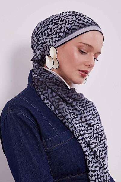 Levidor Απαλό κασκόλ με μοτίβο που αλλάζει από ασημί χρώμα