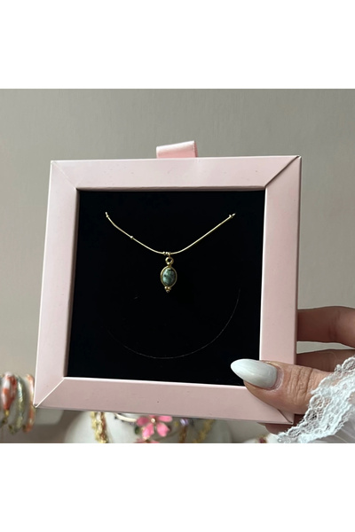 Vintagezegeni Green Drop Kolye