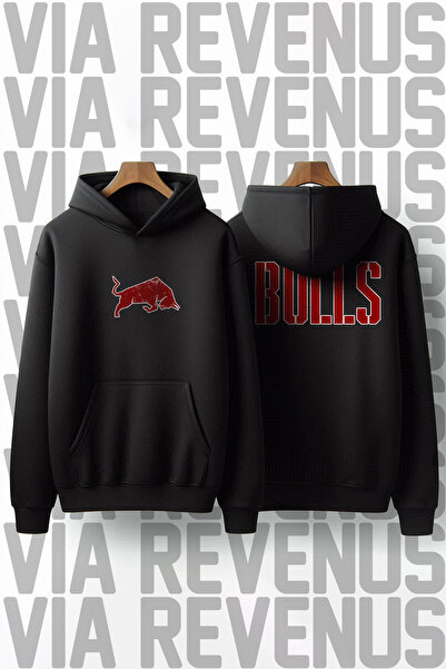 Vordevia BULLS cu imprimeu bumbac 100% Calitate Premium cu glugă Swea tricou