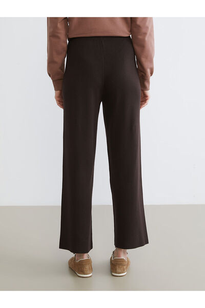 LC Waikiki Wide Leg Women's Knitwear Trousers with Elastic Waist