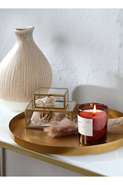 HALAMODO Decorative Gold Steel Tray by Frits