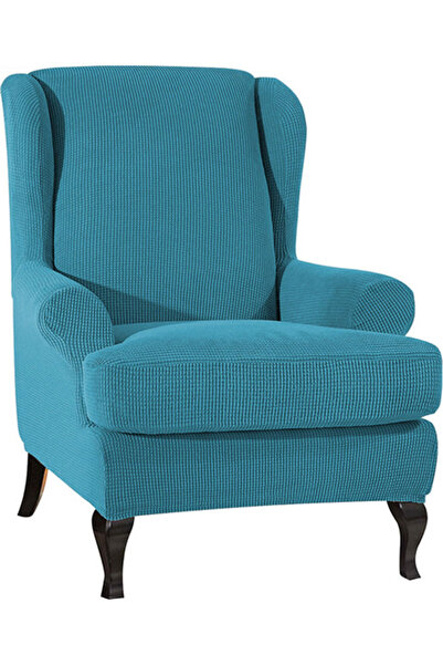 HALAMODO Elastic Stretch Couch Slipcover Sofa Covers Wing Chair Polyester Spandex Furniture Protector