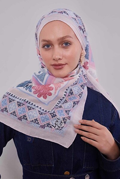 Levidor Powder Ethnic Pattern Cotton Scarf