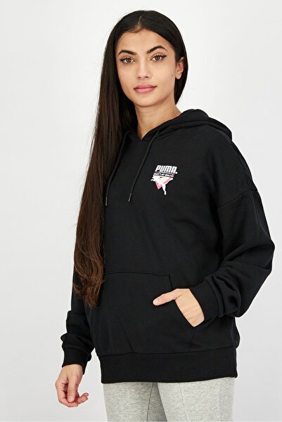 Puma Women Sportswear Fit Long Sleeve Training Hoodie, Black
