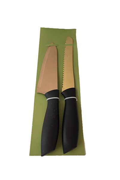 Rooc Şef ve Ekmek Bıçağı İkili Set / KT-02-Gold