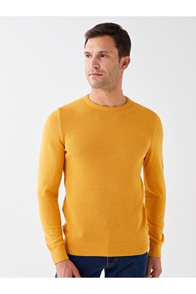 LC Waikiki Ανδρικό πλεκτό πουλόβερ με μακρυμάνικο λαιμόκοψη