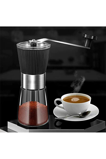 EHOME Manual Coffee Grinder Hand Grinder Coffee Mill with Adjustable Conical Ceramic Burr Coffee Grinder