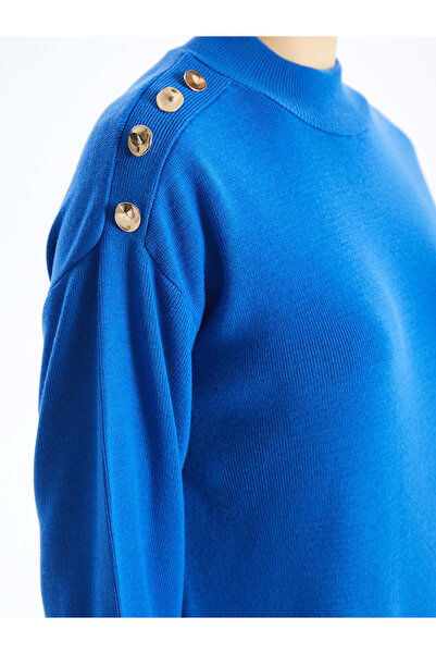 LC Waikiki Γυναικείο πλεκτό φόρεμα με μισό ζιβάγκο