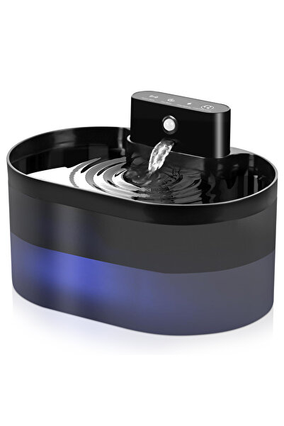 Flvzog Wireless CatFountain, Battery Operated 2.2L Pet Fountain, Automatic Ca...