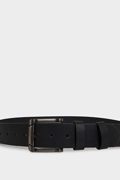 DeFacto Ανδρική ζώνη casual με ορθογώνια πόρπη από συνθετικό δέρμα G4436AXNS