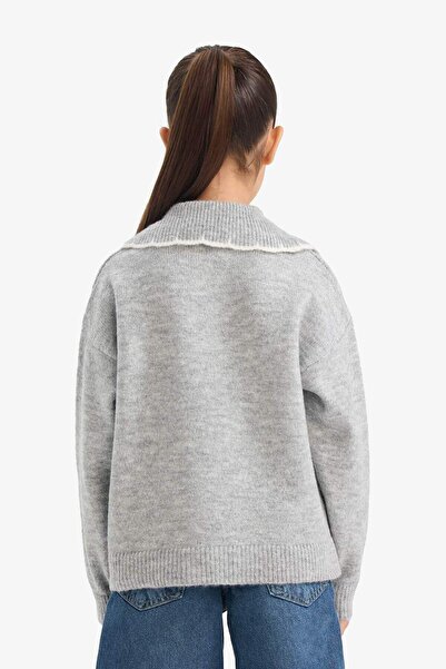 DeFacto Girl's Polo Neck Knitwear Sweater G3237A825Wn