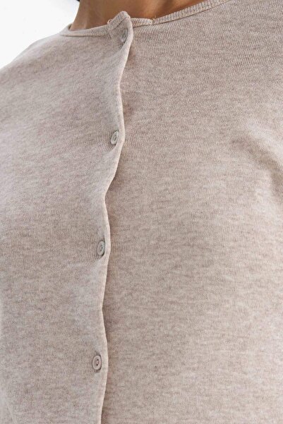 DeFacto Slim Fit Slim Fit V-Neck Ribbed Long Sleeve T-Shirt G6337Ax25Wn